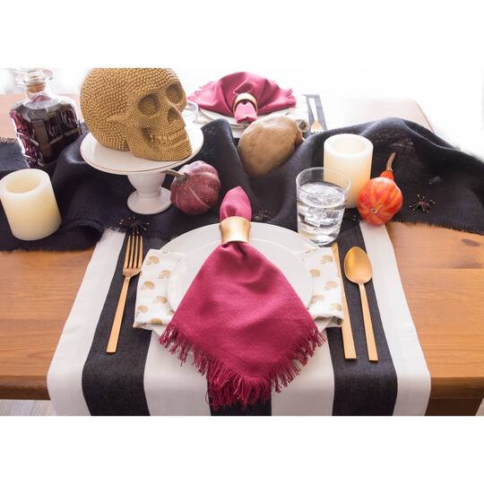 DII® Solid Heavyweight Fringed Napkins